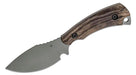 Toor Knives Vellum Fixed Blade Skinner Knife 3.5" CPM-154 Black Skinner, Ebony Wood (USA) - NORTH RIVER OUTDOORS