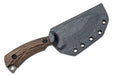 Toor Knives Vellum Fixed Blade Skinner Knife 3.5" CPM-154 Black Skinner, Ebony Wood (USA) - NORTH RIVER OUTDOORS