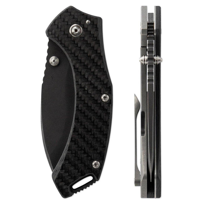 Toor Knives XT1 Bravo Carbon Fiber Folding Knife CPM S35VN (USA) from NORTH RIVER OUTDOORS