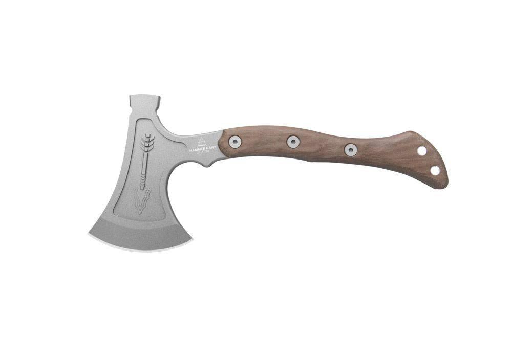 TOPS Hammer Hawk Tungsten 1075 Micarta Tactical Tomahawk from NORTH RIVER OUTDOORS