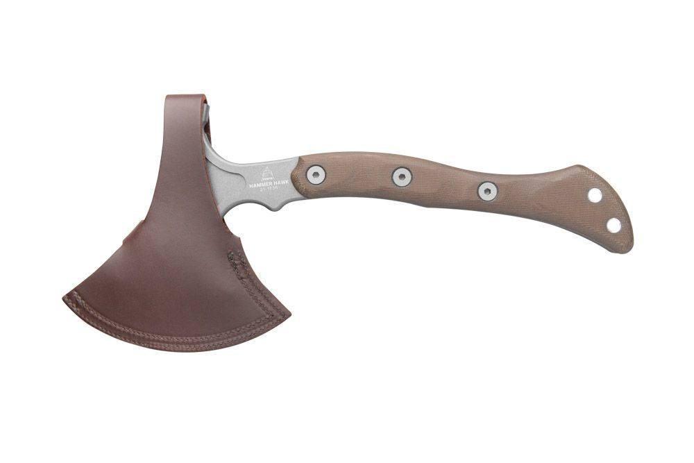 TOPS Hammer Hawk Tungsten 1075 Micarta Tactical Tomahawk from NORTH RIVER OUTDOORS