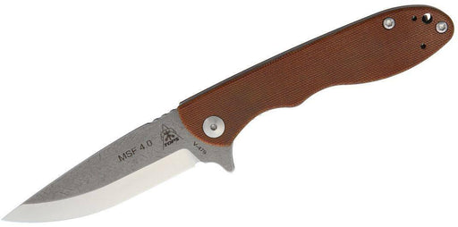 TOPS MSF-4.0 Mini Scandi Flipper Knife 3.25" N690Co Two-Tone Blade - NORTH RIVER OUTDOORS