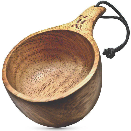 Uberleben Dursten Lore 12oz Kuksa | Handcrafted Traditional Wooden Cup from NORTH RIVER OUTDOORS