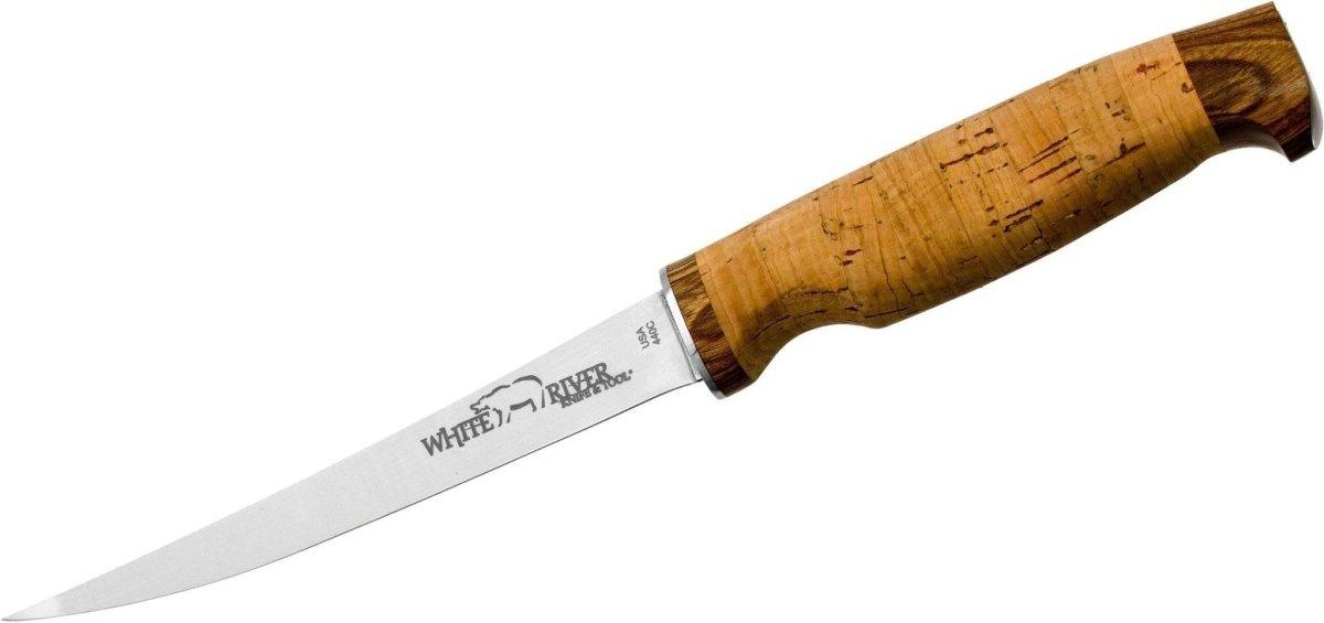 White River Fillet Knife 6" 440C Blade, Cork Handle - WRF6-CRK from NORTH RIVER OUTDOORS